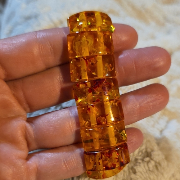 Amber Resin Bracelet - Picture 1 of 4